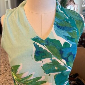 Chico's Green and Blue Tank Top